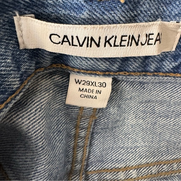 Calvin Klein High Rise Straight Jeans Premium Italian Denim Size 29 100% Cotton - Picture 12 of 16
